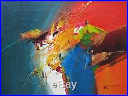 Vintage Abstract Oil Painting, Signed Wilkinson