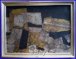 Vintage Abstraction Abstract Mixed Media Foil Modernism MID Century Modern Mod