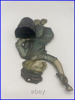 Vintage Advertising Dutch Boy Paint Litho Tin Match Holder / Match Safe Sign