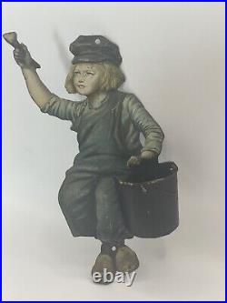 Vintage Advertising Dutch Boy Paint Litho Tin Match Holder / Match Safe Sign