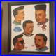 Vintage African Barbershop Signboard, Hand-Painted, from Ghana, Framed