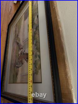 Vintage Alfred Hartley Watercolour Painting Signed Framed