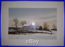 Vintage American Impressionist Brown County Indiana Jerry Smith Winter Painting