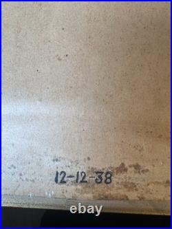 Vintage American Oil Painting Mountain Cabin Landscape Framed Signed