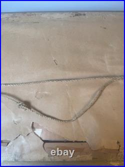 Vintage American Oil Painting Mountain Cabin Landscape Framed Signed