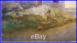 Vintage American Realism Paul Niemiec Ma Monhegan Me Fishermen's Light Painting