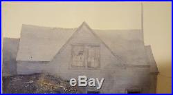 Vintage American Realism Paul Niemiec Ma Monhegan Me Fishermen's Light Painting