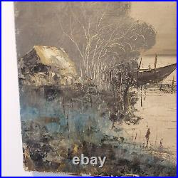 Vintage / Antique Seascape Oil Painting Signed