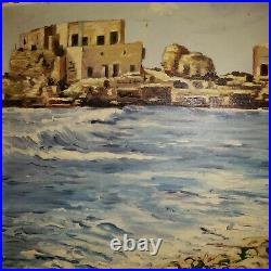 Vintage / Antique Seascape Oil Painting Signed