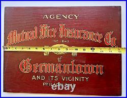 Vintage Antique Wooden Trade Sign Hand painted Insurance Sign FREE Shipping