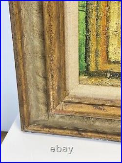 Vintage Art Painting On Board Signed Framed