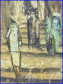 Vintage Art Painting On Board Signed Framed