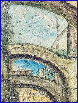 Vintage Art Painting On Board Signed Framed
