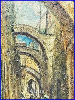 Vintage Art Painting On Board Signed Framed