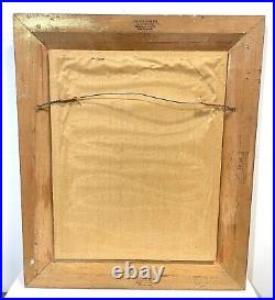 Vintage Art Painting On Board Signed Framed