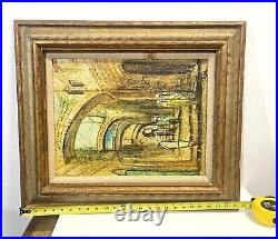 Vintage Art Painting On Board Signed Framed