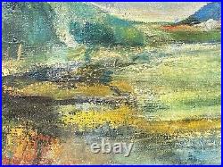 Vintage Art Painting On Canvas Signed Edith Stockman Framed