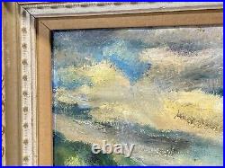 Vintage Art Painting On Canvas Signed Edith Stockman Framed