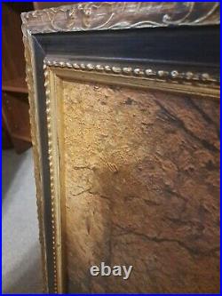 Vintage Art Robert Woods Autumn Leaves Signed Oil Painting On Canvas