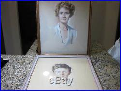 Vintage Artist Signed Henry Stevenson Pastel Oil Woman's Portrait Estate Find