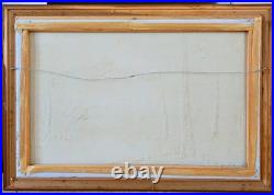 Vintage Artist Signed Oil Painting on Canvas Mountain Landscape Impasto Textured