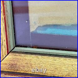 Vintage Asian Japanese Gorgeous Framed Geisha Painting Art Signed Silk