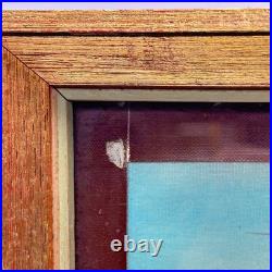 Vintage Asian Japanese Gorgeous Framed Geisha Painting Art Signed Silk