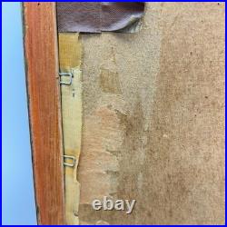 Vintage Asian Japanese Gorgeous Framed Geisha Painting Art Signed Silk