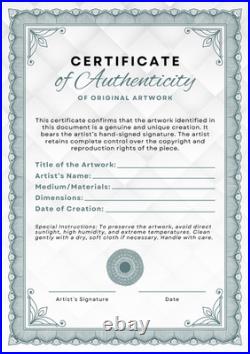 Vintage Baseball Colorful Expressionism Mixed Media Art Signed Original Painting