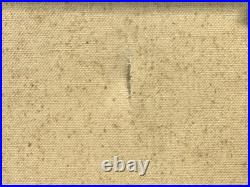 Vintage Basilica Church Interior Painting On Canvas Signed Framed