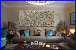 Vintage Beauty 102 Painting 72 Jackson Pollock Style Abstract Art canvas
