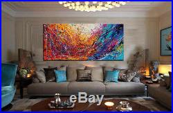 Vintage Beauty 105 painting Acrylic 72 Jackson Pollock style Abstract Art