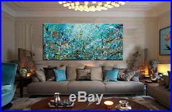 Vintage Beauty 109 Painting 72 Jackson Pollock style, Large Abstract on canvas