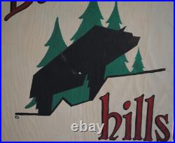Vintage Behr Paint Sign Wood Double Sided Behr Hills Hand Painted Sign Behr Logo