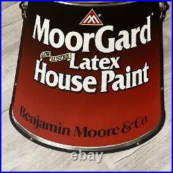 Vintage Benjamin Moore Co Paints MooreGard metal sign 35 Latex House Paint