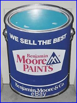 Vintage Benjamin Moore Paint Sign, Exterior Store Sign, Aluminum