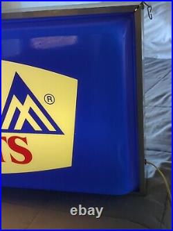 Vintage Benjamin Moore Paints Lighted Sign Paint Store Advertising 34X 18 Inch