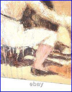 Vintage Bullfighter Painting On Board Signed Karlin