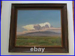 Vintage Butler Oil Signed Painting American Landscape Atmospheric Plein Air