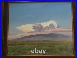 Vintage Butler Oil Signed Painting American Landscape Atmospheric Plein Air