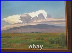 Vintage Butler Oil Signed Painting American Landscape Atmospheric Plein Air