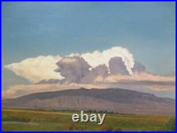 Vintage Butler Oil Signed Painting American Landscape Atmospheric Plein Air