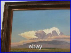 Vintage Butler Oil Signed Painting American Landscape Atmospheric Plein Air