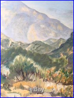 Vintage California Plein Air Landscape, Oil on Board, Signed, by REA