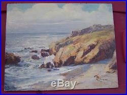 Vintage California Plein Air Signed Oil Painting Laguna Beach Impressionist