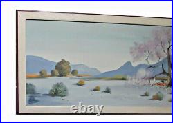 Vintage Carlo of Hollywood Large Painting Signed 63x23 Local Pickup Cent Calif