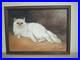Vintage Cat Painting- Framed and Signed