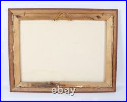 Vintage Children Playing On The Beach Oil Painting On Canvas Signed Illegible