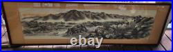 Vintage Chinese Painting Scroll Signed Sealed Framed