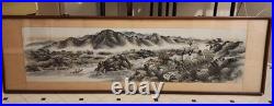 Vintage Chinese Painting Scroll Signed Sealed Framed
